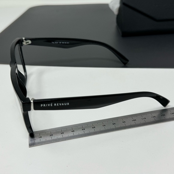 Prive Revaux Eyeglasses Frames Black Handcrafted The MLK 56-16-141 Wide Lenses - Picture 8 of 14
